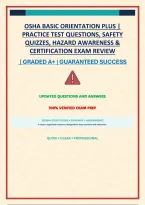 Osha Basic Orientation Plus &vert; Practice Test Questions&comma; Safety Quizzes&comma; Hazard Awareness & Certification Exam Review