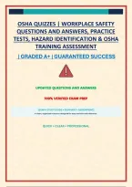 Osha Quizzes &vert; Workplace Safety Questions And Answers&comma; Practice Tests&comma; Hazard Identification & Osha Training Assessment