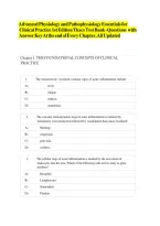  Advanced Physiology and Pathophysiology&colon; Essentials for Clinical Practice &lpar;2nd Edition&comma; Nancy C&period; Tkacs&rpar; &mdash; Complete Verified Chapters 1&ndash;17 Exam Questions With Correct Answers for Advanced Clinical Practice &vert; Updated 2026 Version Full TEST BANK &NewLine;