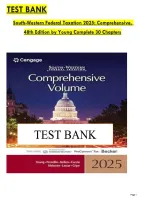 TEST BANK FOR South-Western Federal Taxation 2025&colon; Individual Income Taxes 48th Edition by James Young&comma; Annette Nellen&comma; Mark Persellin&comma; Sharon Lassar&comma; Andrew Cuccia ISBN&colon;&percnt; COMPLETE GUIDE&excl;&excl; 