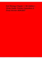 BJU Biology Chapter 1&comma; 5th Edition &ndash; Study Guide&comma; Practice Questions & Exam Review 2026&lowbar;2027