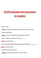 ICS 300 Test &lpar;Latest 2026&sol;2027&rpar; Questions with Correct Answers Pass the Exam&comma; 100&percnt; Verified