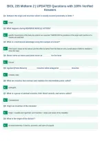 BIOL 235 Midterm 2 &vert; UPDATED Questions with 100&percnt; Verified&NewLine;Answers&NewLine;