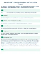 Bio 1500 Exam 1 &vert; UPDATED Questions with 100&percnt; Verified&NewLine;Answers&NewLine;