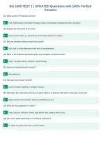 Bio 1500 TEST 1 &vert; UPDATED Questions with 100&percnt; Verified&NewLine;Answers