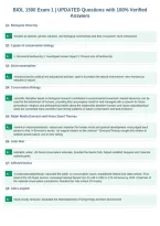BIOL 1500 Exam 1 &vert; UPDATED Questions with 100&percnt; Verified&NewLine;Answers