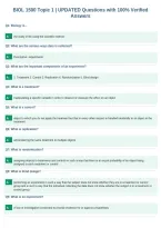 BIOL 1500 Topic 1 &vert; UPDATED Questions with 100&percnt; Verified&NewLine;Answers
