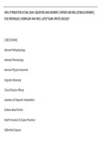 Apea 3P Predictor Actual Exam&ndash; Questions And Answers &vert; Verified And Well Detailed Answers &vert;&NewLine;Plus Rationales &vert; Download And Pass &vert; Latest Exam Update 2026&sol;2027