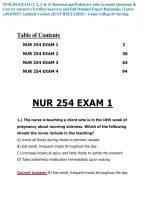 NUR 254 EXAM &lpar;1&comma; 2&comma; 3&comma; & 4&rpar; Maternal and Pediatrics with Accurate Questions & Correct Answers &lpar;Verified Answers&rpar; and Full Detailed Expert Rationales &vert; Latest &lpar;2026&sol;2027&rpar; Updated Version &lbrace;JUST RELEASED&rcub; - Galen College of Nursing