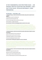 Ati Rn Fundamentals Cms Proctored Exam &mdash; 200 &NewLine;Original Practice Questions And Answers &vert; 2026&NewLine;2027 Study Guide &vert; Detailed Rationales &vert; Exam &NewLine;Preparation 