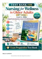 Nursing for Wellness in Older Adults 10th Edition Test Bank &vert; NUR106 Care of the Older Adult &vert; Carol A&period; Miller &vert; 930 Questions &plus; Detailed Rationales &vert; 30 Chapters &plus; Integrated Clinical Review &vert; 2026&ndash;2027