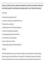 Florida &lpar;Fl&rpar; Certified Electrical Contractor Examination&ndash; Questions And Answers &vert; Verified And&NewLine;Well Detailed Answers &vert; Plus Rationales &vert; Download And Pass &vert; Latest Exam Update 2026&sol;2027