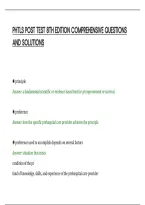 Phtls Post Test 8Th Edition Comprehensive Questions&NewLine;And Solutions