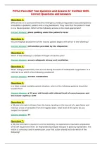 PHTLS Post 2027 Test Question and Answer A&plus; Verified 100&percnt;&NewLine;Correct Questions and Answers