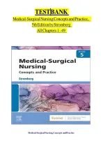 Medical-Surgical Nursing&colon; Concepts & Practice 5th Edition Stromberg &mdash; Study Resource