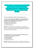 NCLEX Maternal Newborn Nursing 2026 Study &NewLine;Guide Practice Test Questions Detailed &NewLine;Explanations Obstetric Complications Fetal &NewLine;Monitoring Newborn Assessment Patient &NewLine;Priorities 
