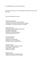 Physiology Study Guide &vert; Nursing 100L &vert; HAVO &vert; 2026&sol;27