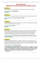 PICAT&sol;ASVAB TEST&NewLine;UPDATED ACTUAL Exam Questions and CORRECT Answers