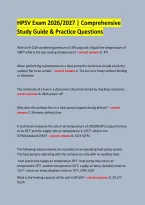 HPSV Exam 2026&sol;2027 &vert; Comprehensive Study Guide & Practice Questions 