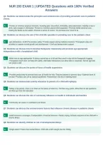 NUR 203 EXAM 1 &vert; UPDATED Questions with 100&percnt; Verified&NewLine;Answers