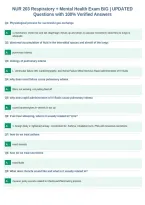 NUR 203 Respiratory &plus; Mental Health Exam B&sol;G &vert; UPDATED&NewLine;Questions with 100&percnt; Verified Answers