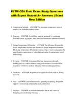 PLTW CEA Final Exam Study Questions &NewLine;with Expert Graded A&plus; Answers &vert; Brand &NewLine;New Edition