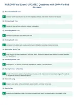 NUR 203 Final Exam &vert; UPDATED Questions with 100&percnt; Verified&NewLine;Answers