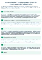 Nurs 220 &lpar;Nutrition&rpar; CoursePoint Chapter 1 &vert; UPDATED&NewLine;Questions with 100&percnt; Verified Answers