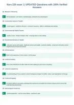 Nurs 220 exam 1 &vert; UPDATED Questions with 100&percnt; Verified&NewLine;Answers