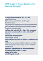 HSPA Chapter 21 Practice Questions&period;Final Test Paper 20262027&period;&NewLine;