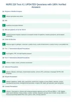 NURS 220 Test &num;1 &vert; UPDATED Questions with 100&percnt; Verified&NewLine;Answers&NewLine;