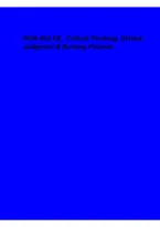 NGN NCLEX&colon; Critical Thinking&comma; Clinical Judgment & Nursing Process