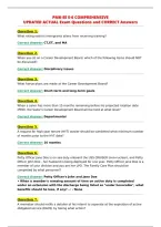 Pmk-Ee E-6 Comprehensive&NewLine;Updated Actual Exam Questions And Correct Answers&NewLine;