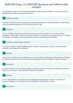 NURS 300 Chap&period; 1&shy;3 &vert; UPDATED Questions with 100&percnt; Verified&NewLine;Answers