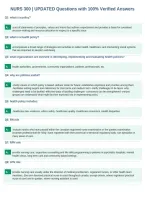NURS 300 &vert; UPDATED Questions with 100&percnt; Verified Answers&NewLine;