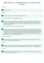 NURS 300 exam 1 &vert; UPDATED Questions with 100&percnt; Verified&NewLine;Answers
