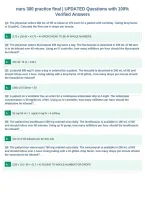 nurs 300 practice final &vert; UPDATED Questions with 100&percnt;&NewLine;Verified Answers