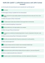 NURS 300&colon; QUEST 1 &vert; UPDATED Questions with 100&percnt; Verified&NewLine;Answers