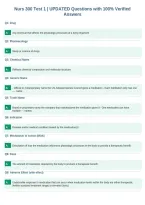 Nurs 300 Test 1 &vert; UPDATED Questions with 100&percnt; Verified&NewLine;Answers