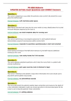PN 4006 Midterm&NewLine;UPDATED ACTUAL Exam Questions and CORRECT Answers