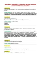 Portage A&P 1 Module 6 2027 Exam Prep Test Bank - Complete&NewLine;Questions and Answers Study Pack