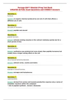 Portage A&P 1 Module 6 Prep Test Bank&NewLine;UPDATED ACTUAL Exam Questions and CORRECT Answers&NewLine;