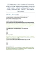 Ladwp Electrical Craft Helper Exam Complete &NewLine;Exam Questions And Verified Answers &vert; 2026&ndash;2027 &NewLine;Latest Update &vert; Detailed Rationales &vert; Full Study &NewLine;Guide &vert; Exam Prep &vert; Practice Test &vert; Certification &NewLine;Preparation 