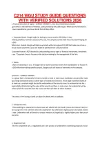 C214 Wgu Study Guide Questions With Verified Solutions 2026