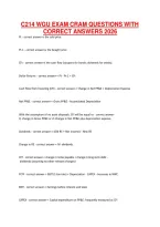 C214 Wgu Exam Cram Questions With Correct Answers 2026