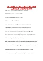 C214 Final Exam Questions With Correct Answers 2026
