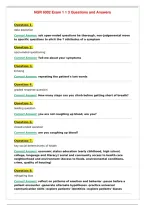 NGR 6002 Exam 1 1 3 Questions and Answers