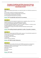 Principles of Auditing and Other Assurance Services&NewLine;Comprehensive Test Bank for Student Success - 2027&NewLine;Exam-Ready Version&NewLine;