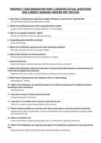 Prophecy Core Mandatory Part 2 Updated Actual Questions&NewLine;And Correct Answers Verified 2027 Edition&NewLine;