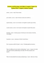 for Anatomy and Physiology 2nd Edition by OpenStax All 28 Chapters Verified Questions Answers ISBN 9781711494067 Updated 2026 Questions and Answers 10